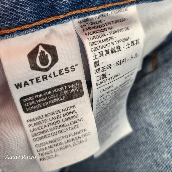 Levi’s 501® Distressed High-Rise Straight Jeans Light Wash W29 L28 - Picture 10 of 12